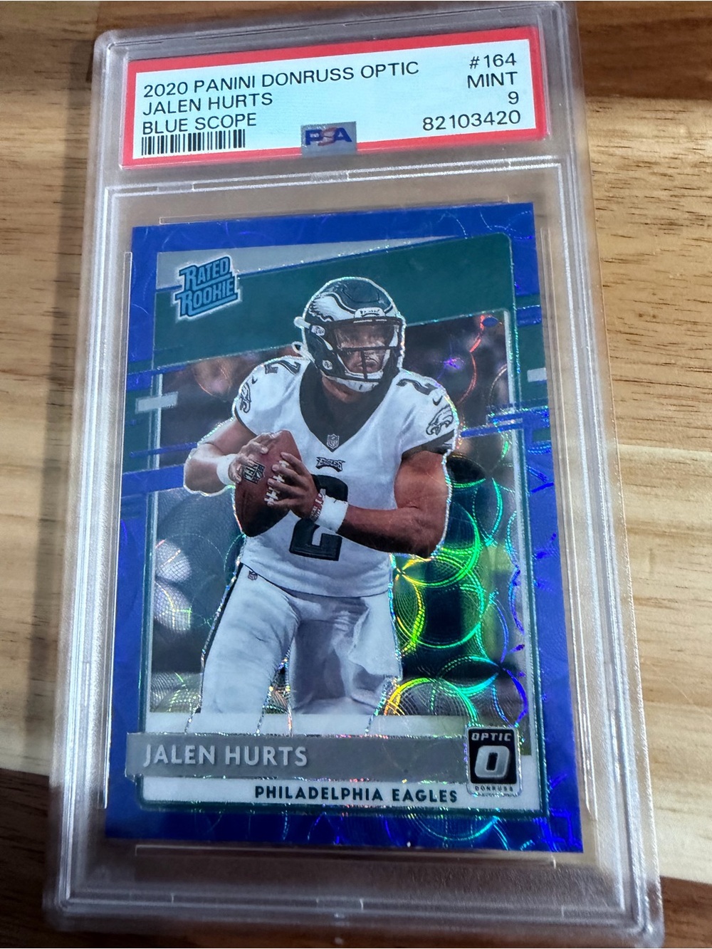 Panini Blue Scope Jalen Hurts Rookie Card